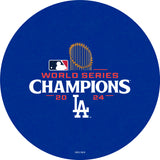 L216 Black Wrinkle Los Angeles Dodgers 2024 World Series Champions Pub Table