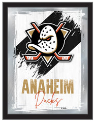 Anaheim Ducks Team Logo Mirror Logo Mirror | NHL Hockey Team Bar Mirror Wall Decor