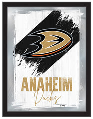 Anaheim Ducks Team Logo Mirror Logo Mirror | NHL Hockey Team Bar Mirror Wall Decor