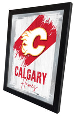 Calgary Flames NHL Hockey Team Logo Bar Mirror