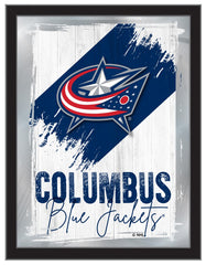 Columbus Blue Jackets Team Logo Mirror Logo Mirror | NHL Hockey Team Bar Mirror Wall Decor
