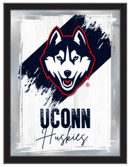 University of Connecticut NCAA College Team Wall Logo Mirror