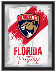 Florida Panthers Team Logo Mirror Logo Mirror | NHL Hockey Team Bar Mirror Wall Decor