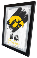 University of Iowa NCAA College Team Wall Logo Mirror