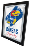 University of Kansas NCAA College Team Wall Logo Mirror