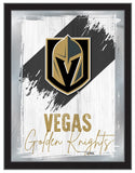 Vegas Golden Knights NHL Hockey Team Logo Bar Mirror