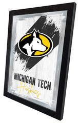 Michigan Tech University NCAA College Team Wall Logo Mirror