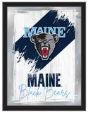 University of Maine NCAA College Team Wall Logo Mirror
