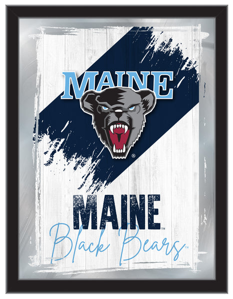 University of Maine NCAA College Team Wall Logo Mirror