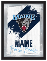 University of Maine NCAA College Team Wall Logo Mirror