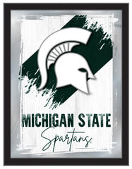 Michigan State University NCAA College Team Wall Logo Mirror