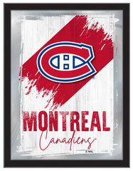 Montreal Canadiens Team Logo Mirror Logo Mirror | NHL Hockey Team Bar Mirror Wall Decor