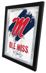 University of Mississippi NCAA College Team Wall Logo Mirror