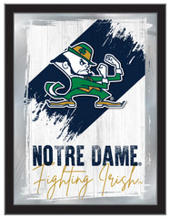 Notre Dame (Leprechaun) NCAA College Team Wall Logo Mirror
