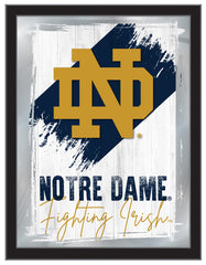 Notre Dame  (ND) NCAA College Team Wall Logo Mirror