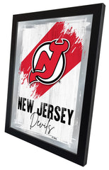New Jersey Devils NHL Hockey Team Logo Bar Mirror