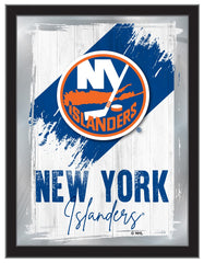 New York Islanders Team Logo Mirror Logo Mirror | NHL Hockey Team Bar Mirror Wall Decor
