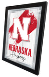 University of Nebraska NCAA College Team Wall Logo Mirror