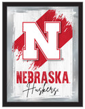 University of Nebraska NCAA College Team Wall Logo Mirror