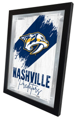 Nashville Predators NHL Hockey Team Logo Bar Mirror