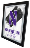 Northwestern University NCAA College Team Wall Logo Mirror