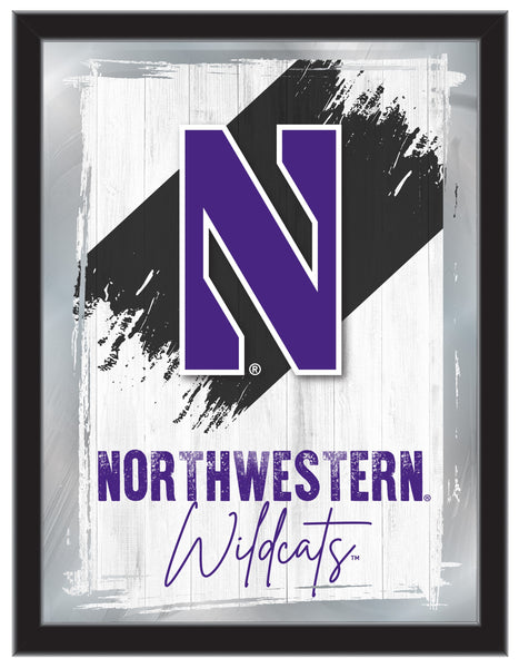 Northwestern University NCAA College Team Wall Logo Mirror