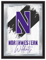 Northwestern University NCAA College Team Wall Logo Mirror
