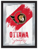Ottawa Senators NHL Hockey Team Logo Bar Mirror