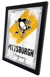 Pittsburgh Penguins NHL Hockey Team Logo Bar Mirror