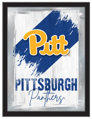 University of Pittsburgh NCAA College Team Wall Logo Mirror