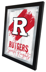 Rutgers NCAA College Team Wall Logo Mirror