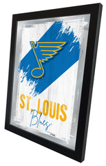 St Louis Blues NHL Hockey Team Logo Bar Mirror