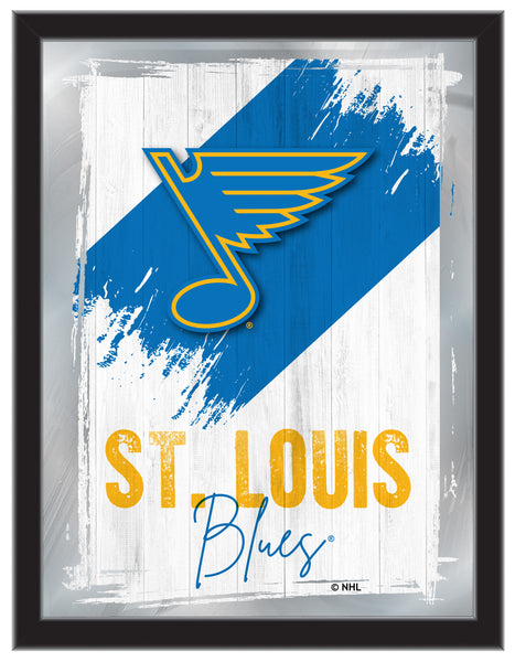 St Louis Blues NHL Hockey Team Logo Bar Mirror