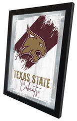 Texas State University NCAA College Team Wall Logo Mirror
