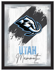 Utah Mammoth NHL Hockey Team Logo Bar Mirror | NHL Hockey Team Bar Mirror Wall Decor