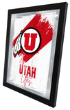 University of Utah NCAA College Team Wall Logo Mirror