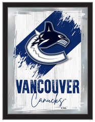 Vancouver Canucks Team Logo Mirror Logo Mirror | NHL Hockey Team Bar Mirror Wall Decor