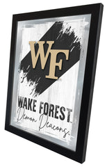 Wake Forest University NCAA College Team Wall Logo Mirror