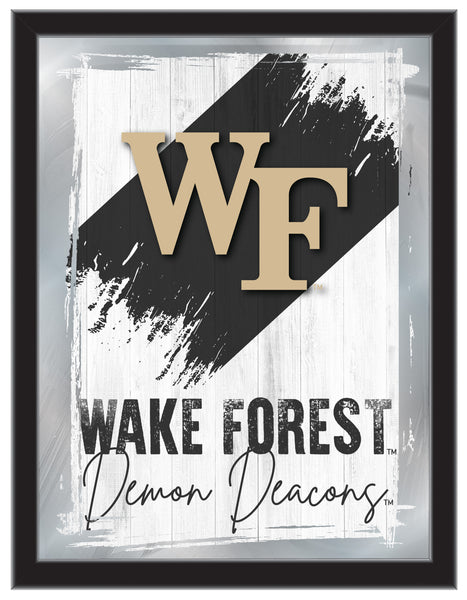 Wake Forest University NCAA College Team Wall Logo Mirror