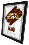 Western Michigan University NCAA College Team Wall Logo Mirror