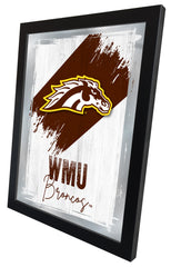 Western Michigan University NCAA College Team Wall Logo Mirror