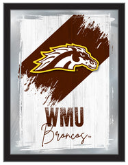 Western Michigan University NCAA College Team Wall Logo Mirror