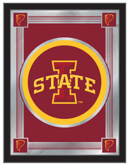 Iowa State University&nbsp;Logo Mirror | ISU Cyclones Bar Mirror Hanging Wall Decor