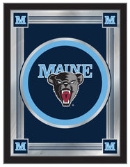 University of Maine Logo Mirror | UM Black Bears Bar Mirror Hanging Wall Decor