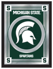 Michigan State University Logo Mirror | MSU Spartans Bar Mirror Hanging Wall Decor
