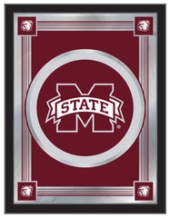 Mississippi State University Logo Mirror | MSU Bulldogs Bar Mirror Hanging Wall Decor