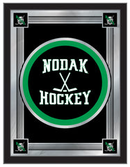 University of North Dakota Hockey Logo Mirror | UND Fighting Hawks Nodak Hockey Bar Mirror Hanging Wall Decor