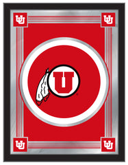 University of Utah Logo Mirror | Utah Utes Bar Mirror Hanging Wall Decor