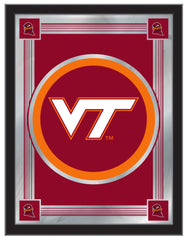 Virginia Tech Logo Mirror | VT Hokies Bar Mirror Hanging Wall Decor