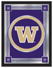 University of Washington Logo Mirror | UW Huskies Bar Mirror Hanging Wall Decor
